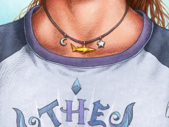 un lloc estrany cara face retrat retrato portrait somriure sonrisa smile personatge personaje character noia chica girl mig cabell rapat medio pelo rapado half shaved hair penjoll colgante pendant