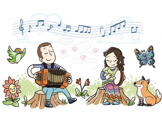 família familia family animals animales intruments instrumentos