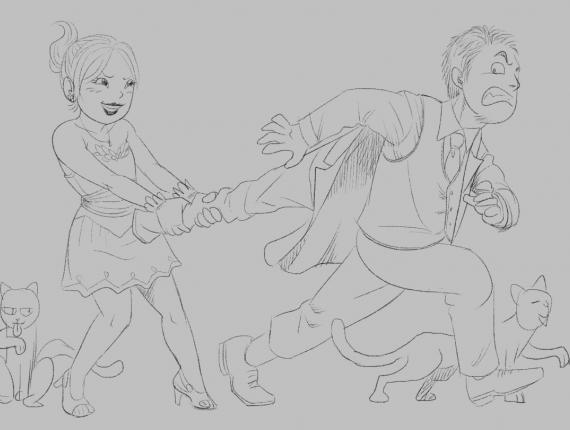 invitació de boda invitación de boda Wedding invitation núvia novia bride núvi novio groom gats gatos cats