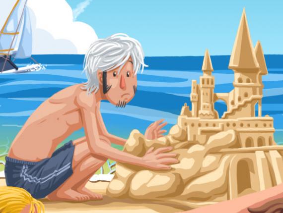 persoantges personajes characters pèl-roja peliroja Redhead blanc blanco white platja playa beach