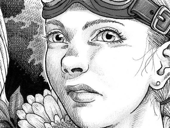 personatge personaje character tinta ink trama mecanica Dither