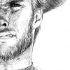 Clint Eastwood art portrait retrat retrato
