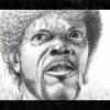 Samuel L. Jackson retrat retrato portrait Pulp Fiction
