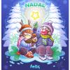Bon Nadal Feliz Navidad Merry Christmas nen nena niño niña boy girl Tió estrella nadal estrella navidad christmas star mascareta mascarilla mask COVID-19