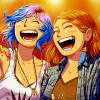 Life is Strange Before the Storm Videojoc videojuego videogame Dontnod Entertainment Chloe Rachel parella pareja couple ball baile dance concert concierto rock riure risa laugh