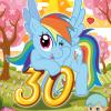 Rainbow Dash  My Little Pony Blue Dragon Noi