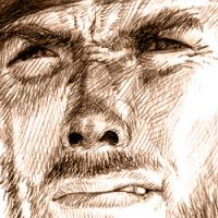 Clint Eastwood art portrait retrat retrato