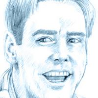 Jim Carrey portrait retrat retrato