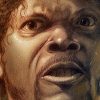 Samuel L. Jackson retrat retrato portrait Pulp Fiction