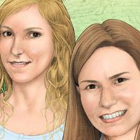 Elisenda Marta germanes hermanas sisters retrat retrato portrait