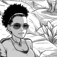 Un Lloc Estrany personatges personajes characters amics amigos friends noia chica girl home hombre man gat gato cat art digital arte