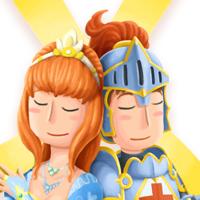 Sant Jordi 2018 cavaller caballero knight princesa princess rosa rose llaç groc lazo amarillo yellow ribbon