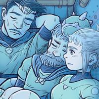 Un Lloc Estrany personatges personajes characters amics amigos friends noia chica girl home hombre man color digital color aventura adventure