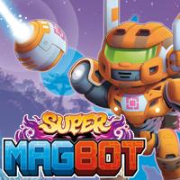 Super MAGBOT Super MAGBOT AstralPixel Astral Pixel logo videogame videojoc videojuego vectorial cartell cartel poster cover coberta cubierta robot